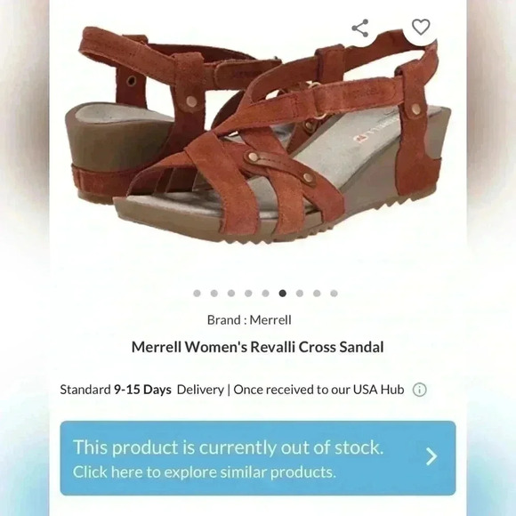 Merrell Women's Revalli Cross Sandal NEW - Picture 1 of 7